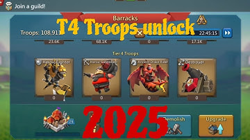 T4 Troops unlock | Lords mobile | 2025