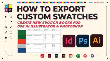 How to Export Custom Swatches in InDesign for Illustrator & Photoshop