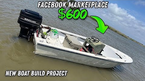 INSANE $600 Facebook Marketplace BOAT PURCHASE! Water Ready - Boat Build Ideas & Removing Equipment