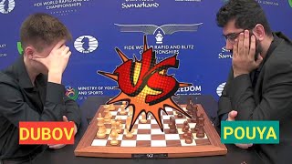 DUBOV VS POUYA || FIDE World Rapid \& Blitz Chess Championship 2023