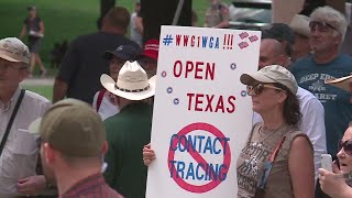Anti-government protesters gather for “Don’t Mess with Texans” rally at State Capitol