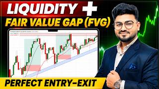 Liquidity + Fair Value Gap (FVG) - Options Trading Strategy🔥| Perfect ENTRY-EXIT | Live Trading