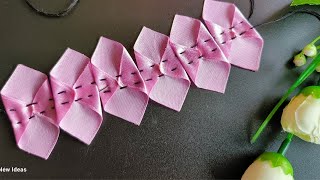 Amazing!!!❤❤Ribbon Flower making | Easy Sewing Hack | Hand Embroidery Flower