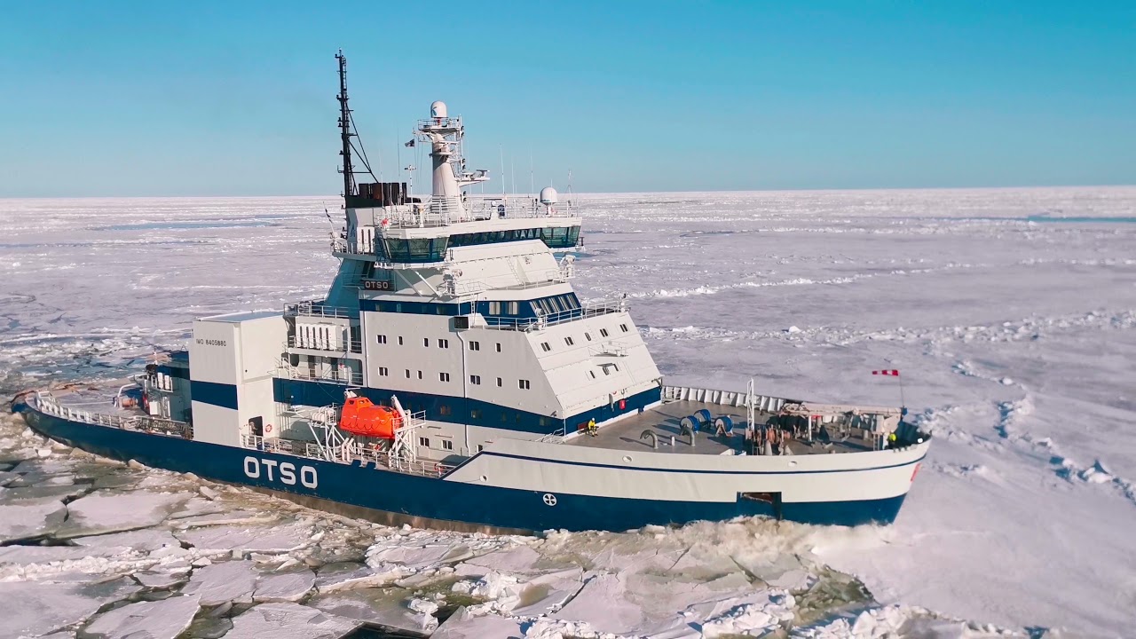 Icebreaker in Gulf of Bothnia