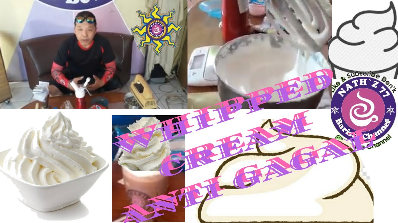Cara Bikin whipped cream ala cafe anti gagal YouTube