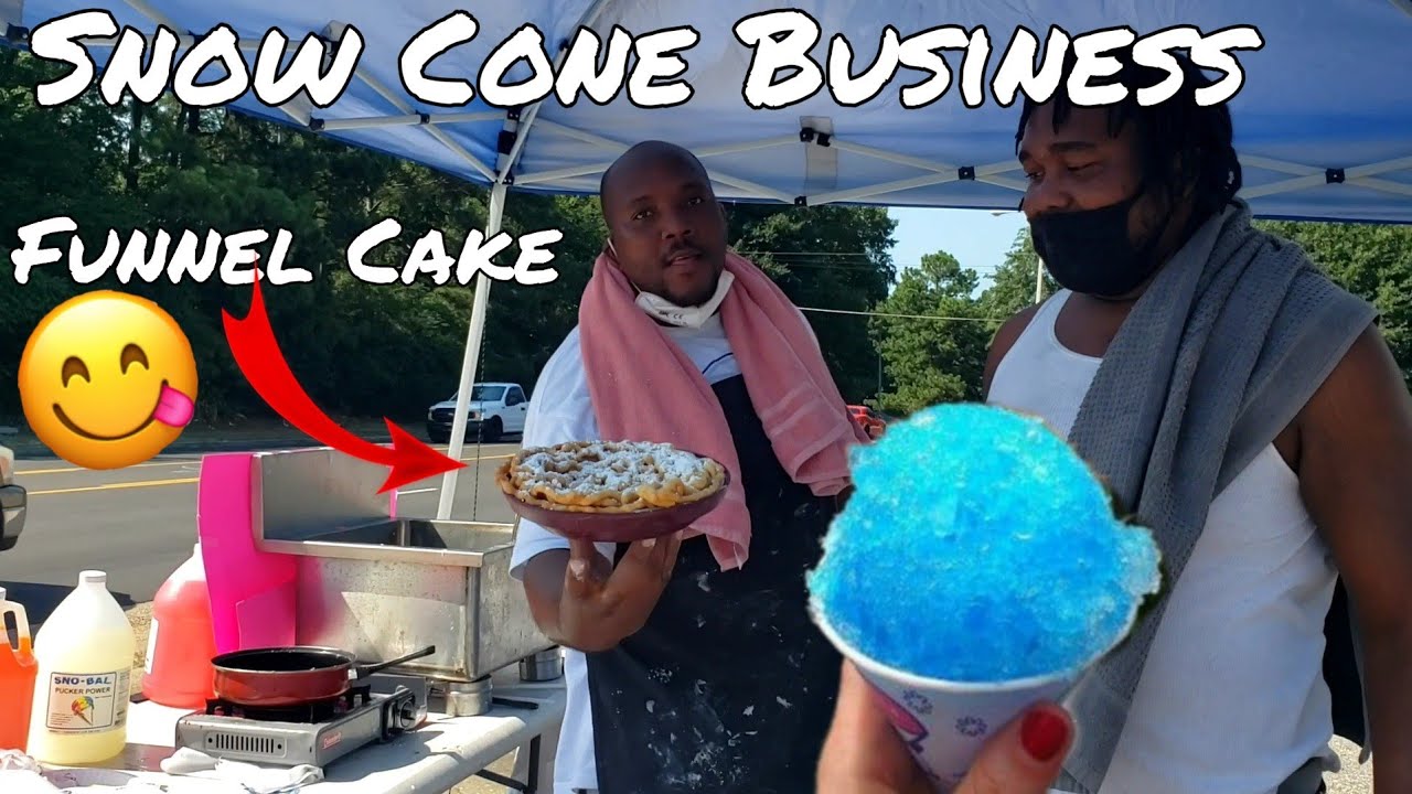 This Guy Started  his Funnel Cake and Snow Cone Business 😋