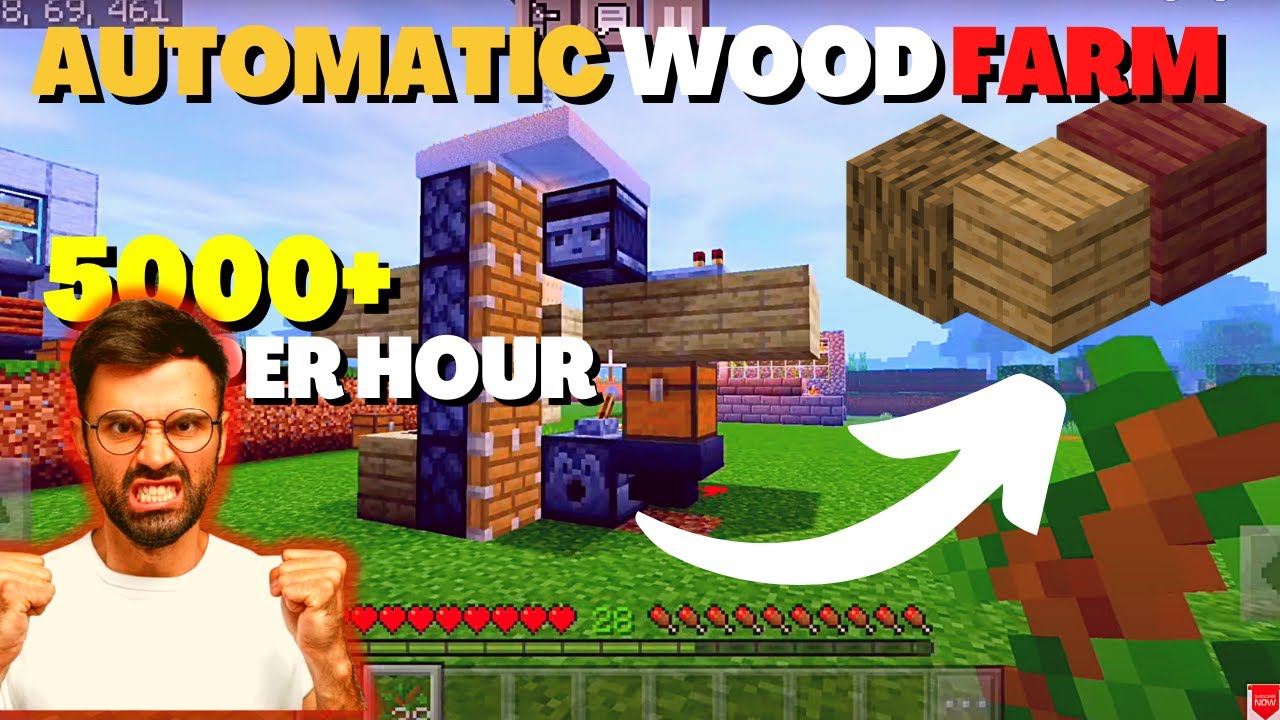 How To Make Unlimited Wood Farm In Minecraft - YouTube