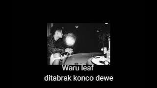 Waru leaf 16 /ditabrak konco dewe//hiphop