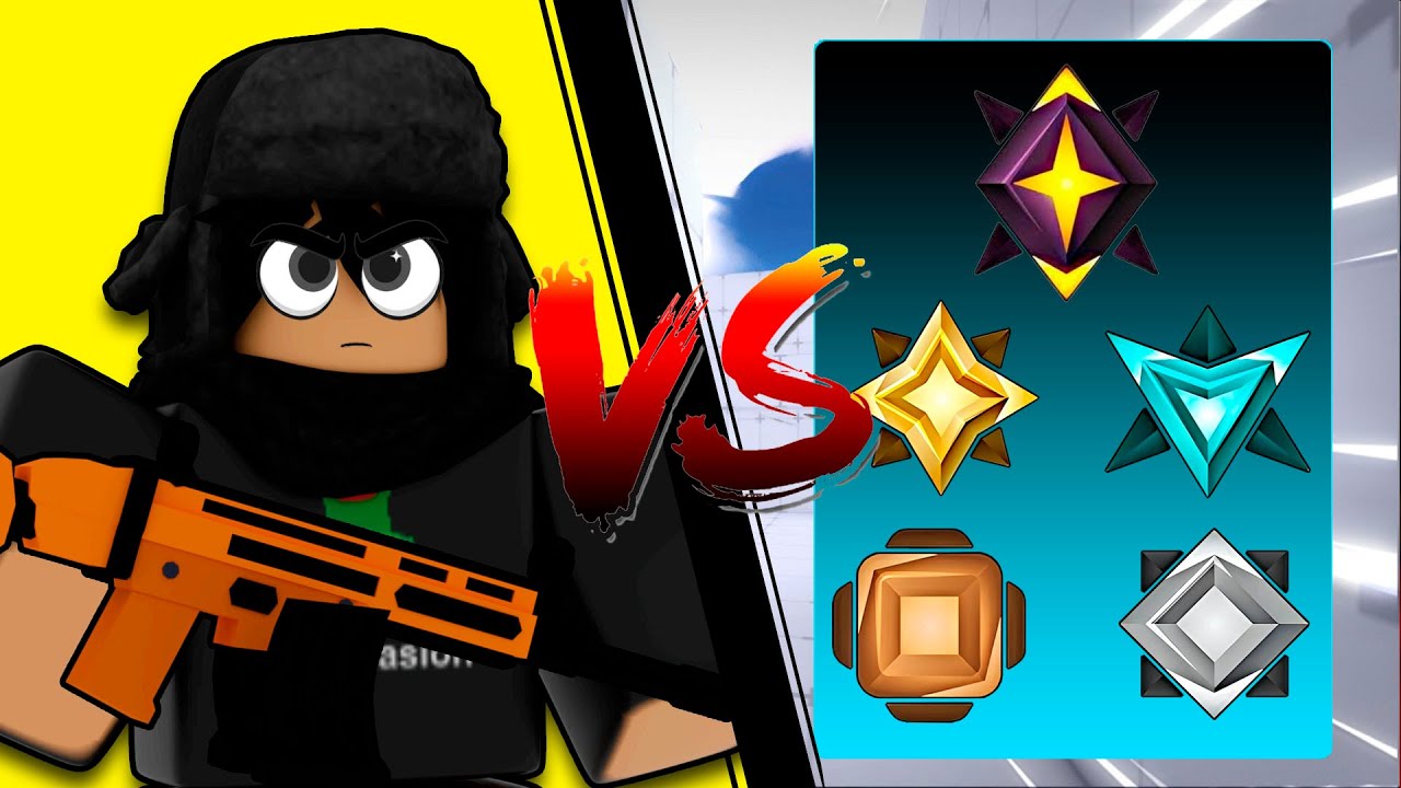 Roblox Rivals Rangos Jugué 1v1 Contra CADA RANGO de RIVALS! (ROBLOX) - YouTube