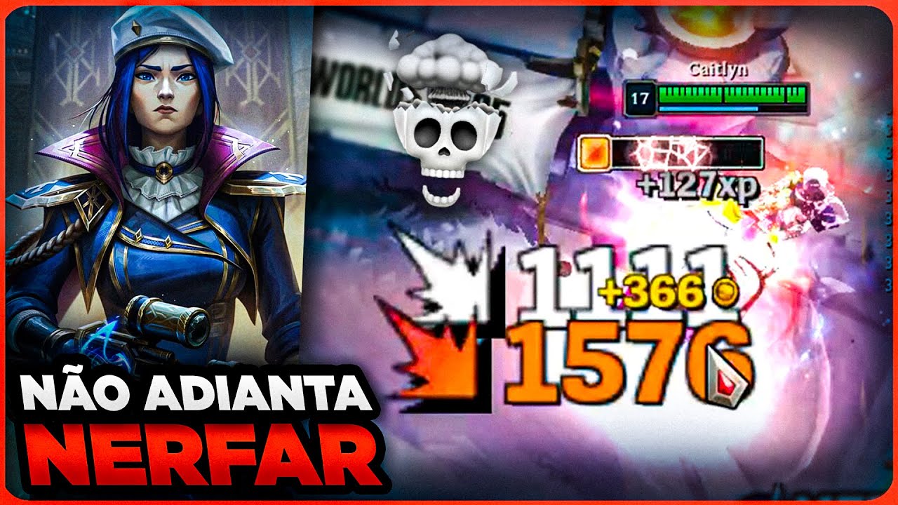 VÃO TER QUE NERFAR MAIS A CAITLYN | MONO CAITLYN GAMEPLAY