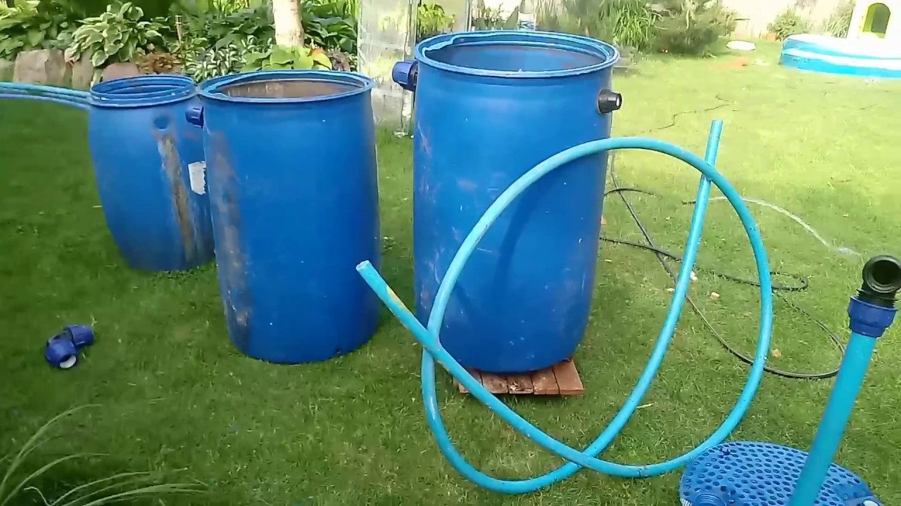 103#. Budowa Filtra Grawitacyjnego 500l. Do oczka wodnego. Cz.2.