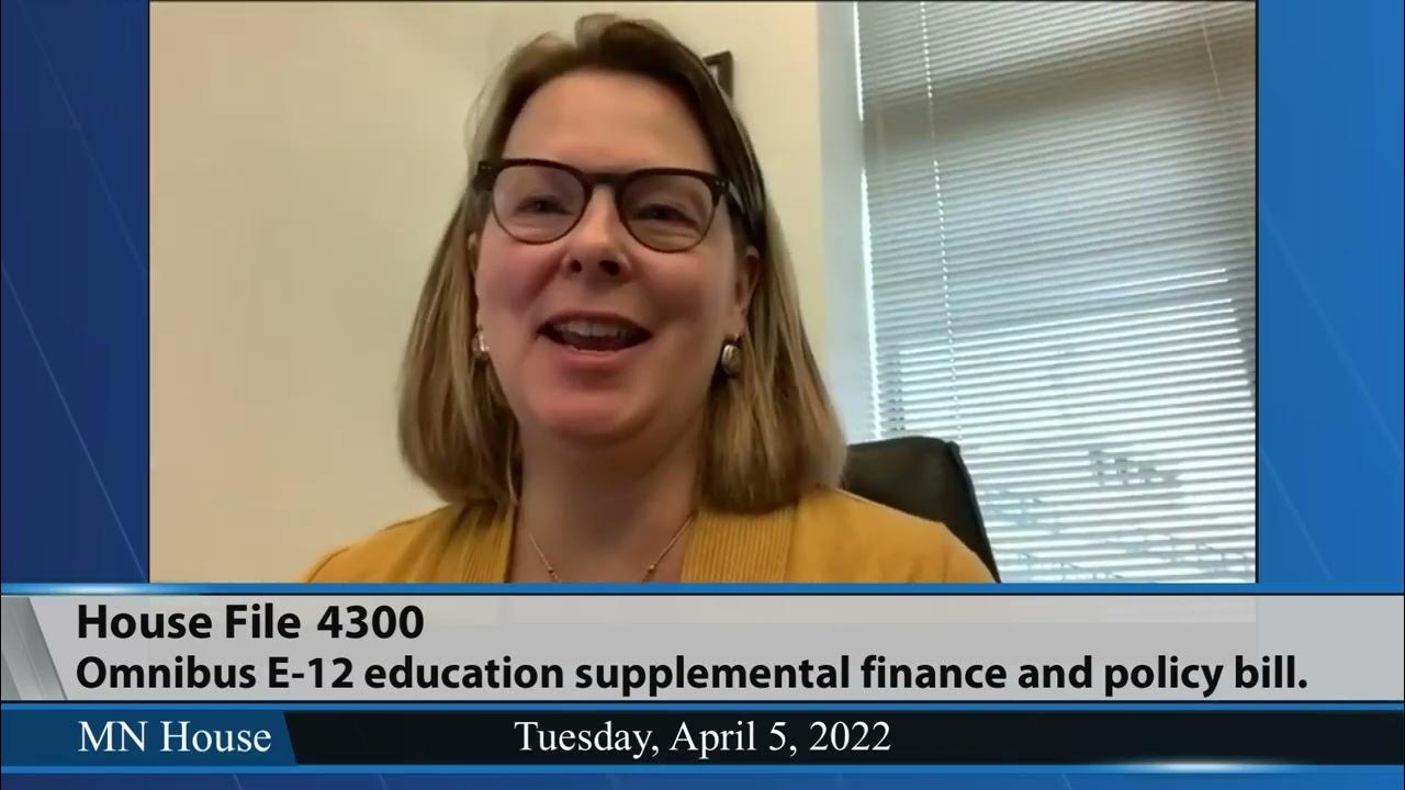 House Education Finance Committee 4/5/22 YouTube