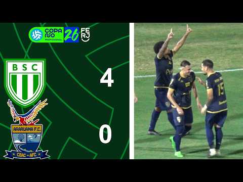 COPA RIO PROFISSIONAL - 2ª FASE - JOGO DE VOLTA - BOAVISTA 4X0 ARARUAMA