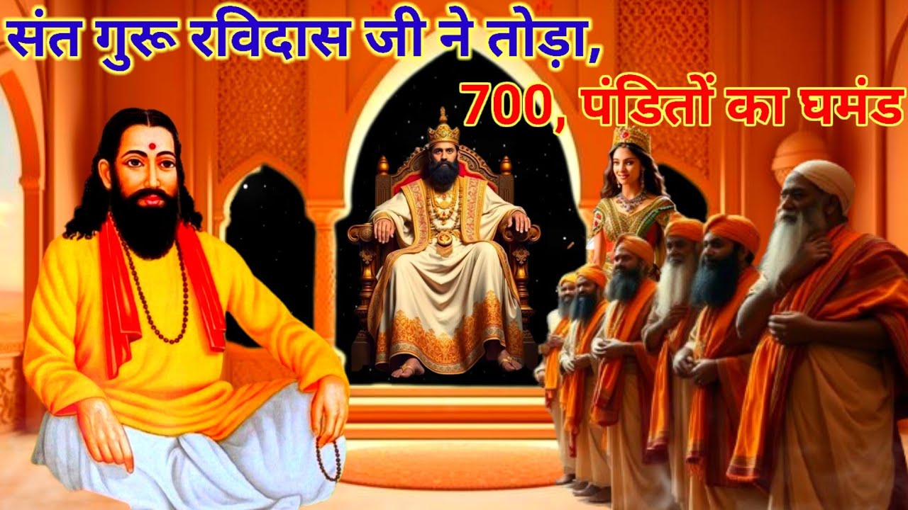 शिरोमणी संत गुरू रविदास ने तोड़ा,700 पंडितों का घमंड | Dharmik katha | sant guru Ravidas katha |