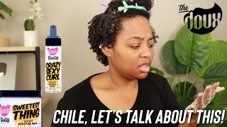 Chile, I Tried The DOUX Bee Girl Collection On My Type 4 Hair! FINALLY!!!! screenshot 5