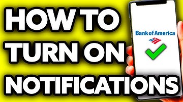 How To Turn ON Notifications on Bank o America App (EASY!)