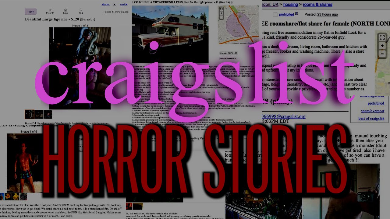 3 Craigslist HORROR Stories YouTube