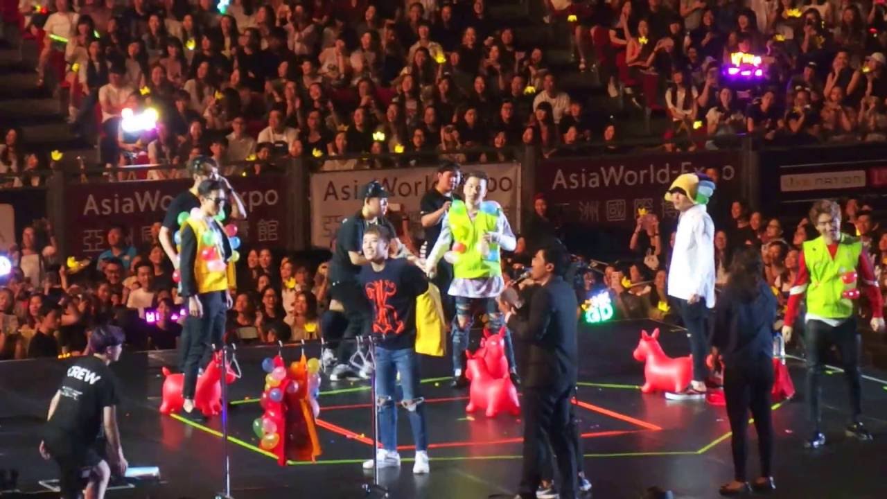 160724 Bigbang V.I.P made tour fans meet in Hong Kong playing game
