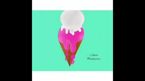 Ice cream animation: Procreate Timelapse (Digital Art )