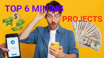 Top 6 MINING Projects in Telegram | Top 6 Tap2Earn App
