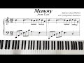 Memory  catch the musical piano tutorial  sheet music  yamaha dgx670