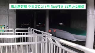 東北新幹線 やまびこ211号 仙台行き E5系U42編成 2023.11.23
