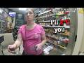 Bratty karen jumps behind the counter &amp; challenges police😵‍💫😵‍💫