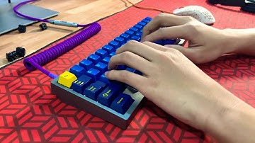 Polaris with lubed and filmed H1s // GMK Nautilus Typing Sounds