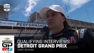 Qualifying Interviews // 2024 Chevrolet Detroit Grand Prix | Indycar