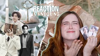 reacting to Me, Myself, and V ‘Veautiful Days’ Photoshoot &amp; photo folio unboxing | BTS V REACTION