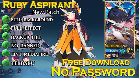 Script Skin Ruby Collector Terbaru New patch | Full effect NO PASSWORD