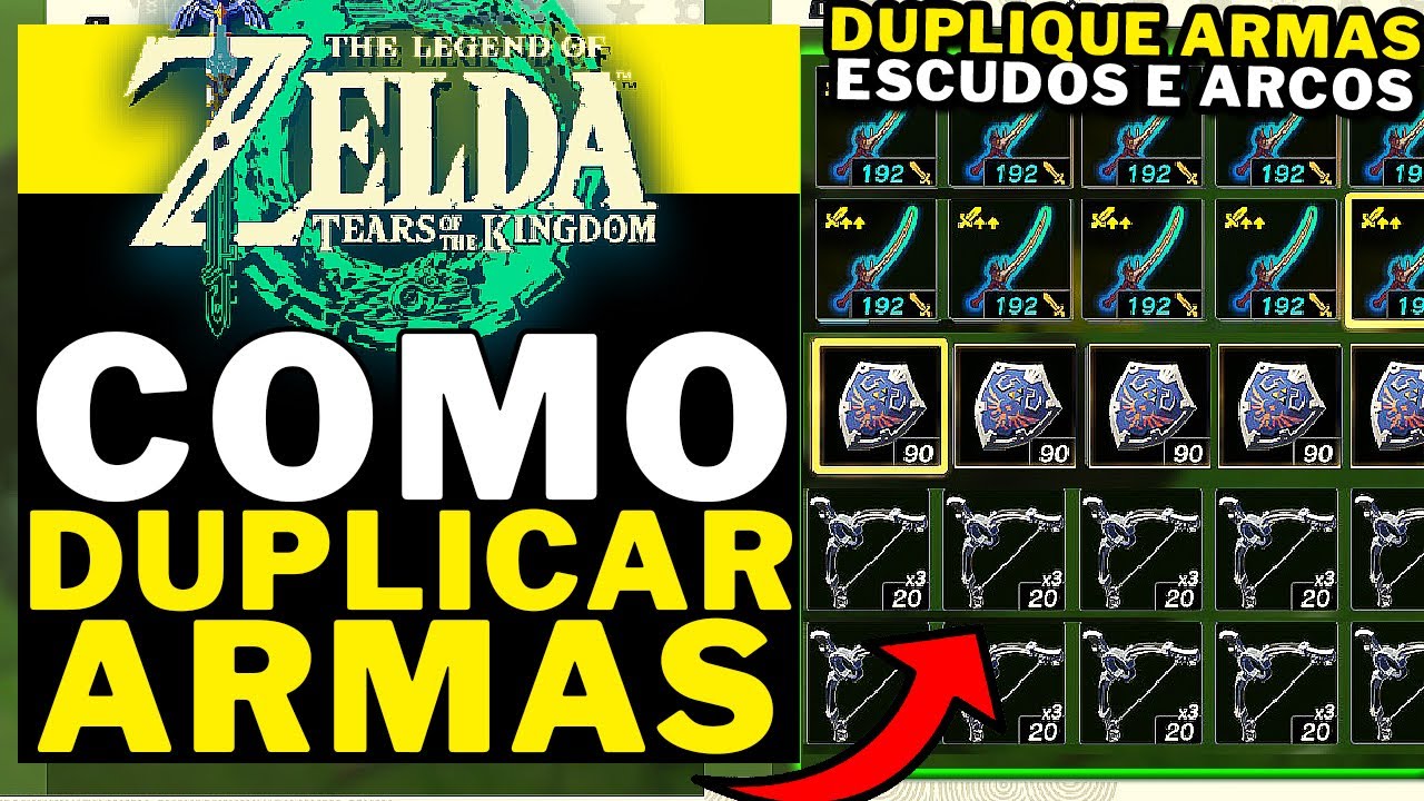 ZELDA TOTK - COMO DUPLICAR QUALQUER ARMA DO JOGO!! INFINITAMENTE!!! - TEARS OF KINGDOM !!!