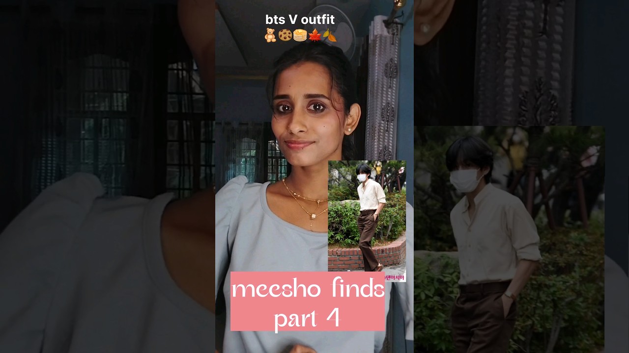 bts v inspired meesho outfit finds part 4 