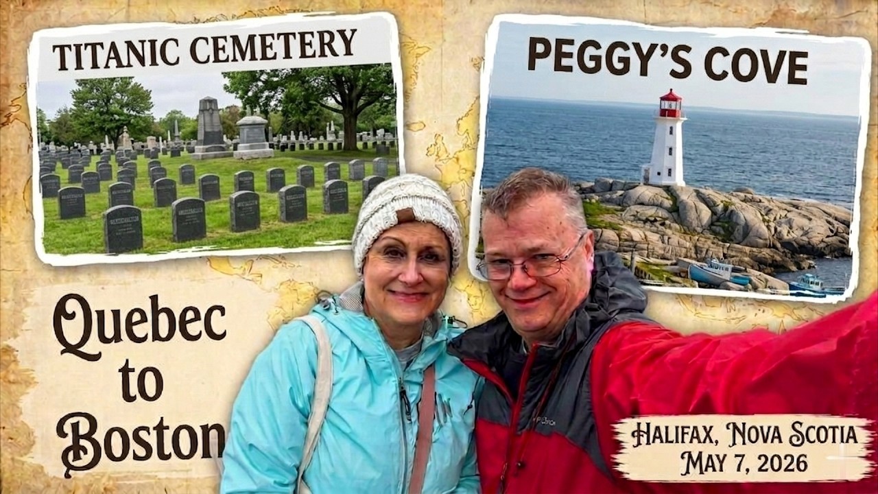 Holland America Cruise Day #6 Halifax, Nova Scotia - Peggy's Cove, Titanic Cemetery on a rainy day