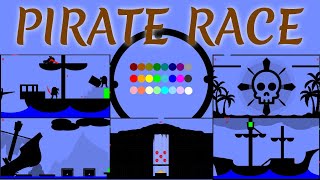 24 Marble Race EP. 22: Pirate Race (by Algodoo) screenshot 5