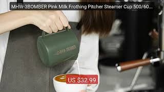 MHW-3BOMBER Pink Milk Frothing Pitcher Steamer Cup 500/600ml Latte ... — Top Rated 2026 | Buy Now!