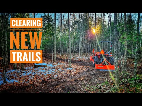 Clearing Trails with a Compact Tractor