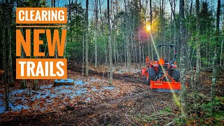 Clearing Trails with a Compact Tractor