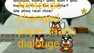 nintendo censors paper mario dialouge