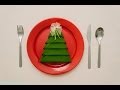  christmas tree napkin folding tutorial  how to  handimania diy