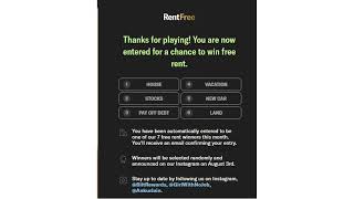 Bilt Reward Rent Free August 2023 Answer