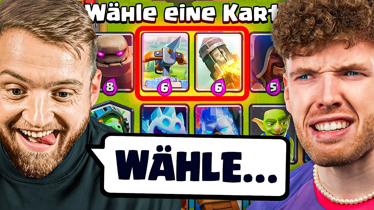 😱🤯TRYMACS WÄHLT MEINE KARTEN, BIS ICH RAUSFLIEGE... (Katastrophe?) | Clash Royale Deutsch