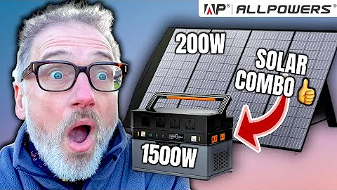 Discover the Ultimate Solar Generator Combo: ALLPOWERS S1500