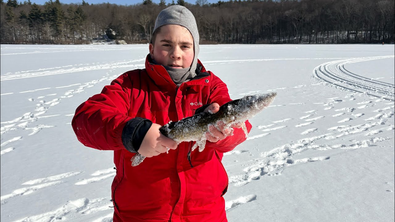 Ice Pickerel at Rocky Pond!