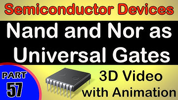 Nand and Nor as Universal Gates Semiconductor Devices class 12 physics subject notes lectures CBSE