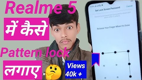 Realme 5 me Pattern lock kaise lagaye||How to set Pattern lock in Realme 5 🔥@TechnicalSelector