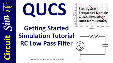 QUCS Getting Started Tutorial RC Low Pass Filter