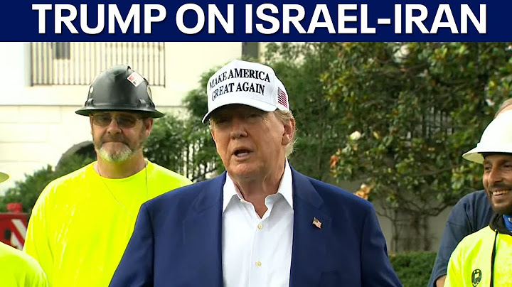 FULL: President Trump says the U.S. "may or may not" get involved in Israel-Iran conflict