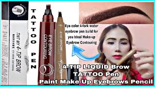 4-TIP LIQUID BROWS|Tattoo Pen|Paint Make-Up Eyebrows Pencil