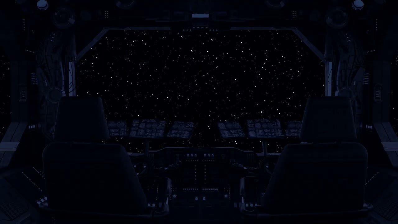 Spaceship Cockpit Sound | White noise of the Universe | Deep relaxation | Space Travel